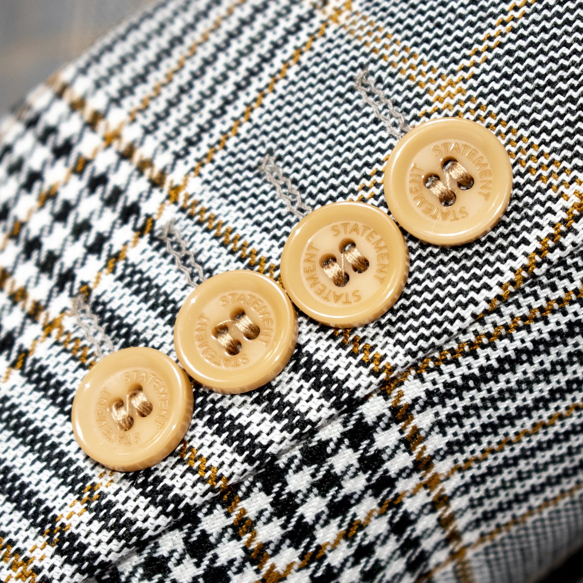 Camel Glen Plaid 3-Piece Tailored-Fit Suit