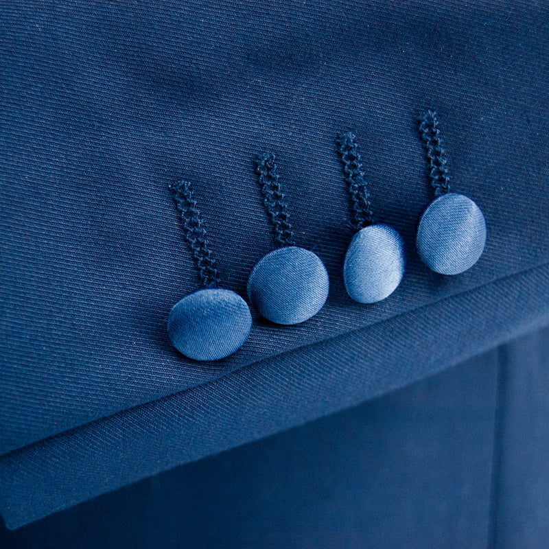 Sapphire And Black 3-Piece Tailored-Fit Tuxedo with Shawl Lapel