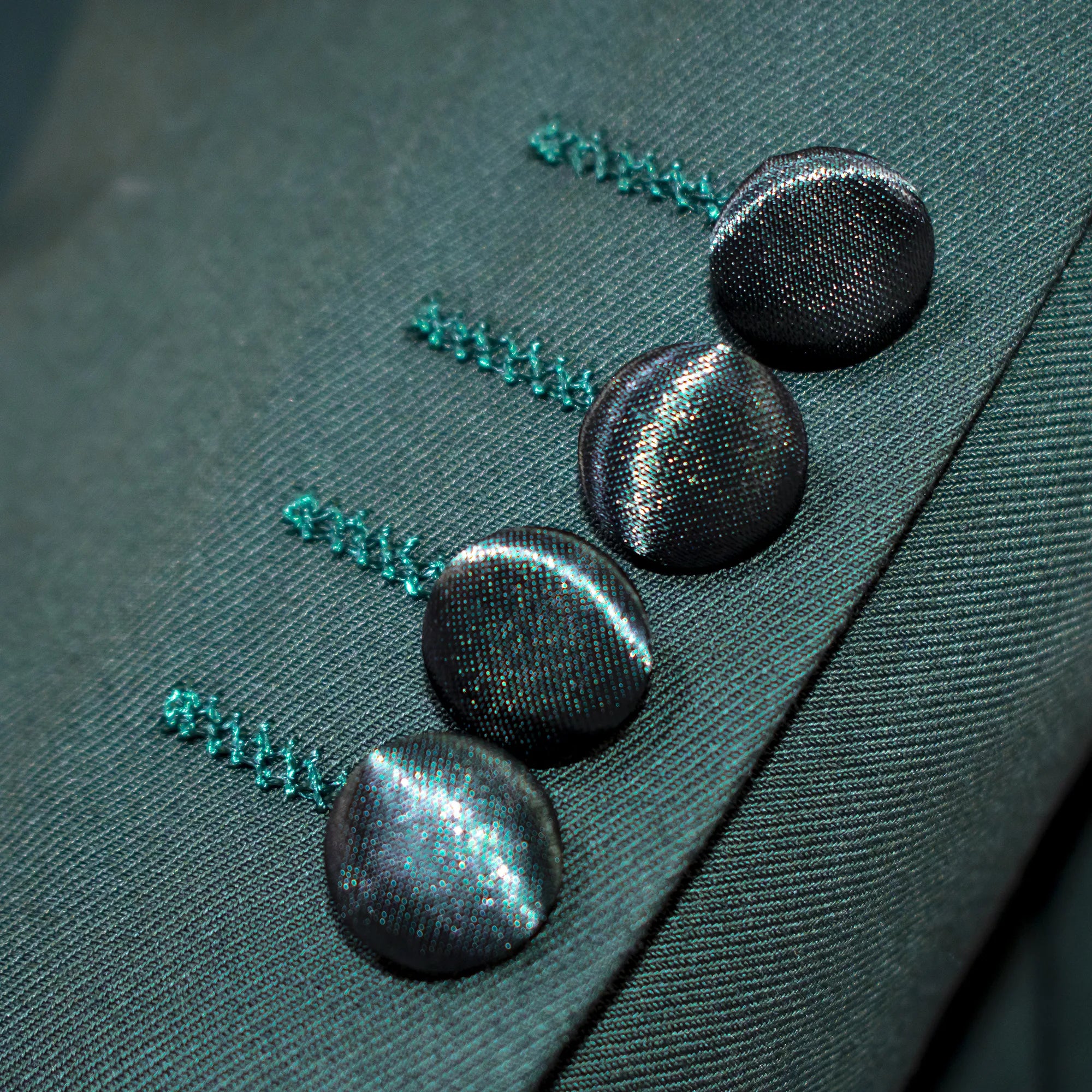 Hunter Green 3-Piece Tailored-Fit Tuxedo with Shawl Lapel