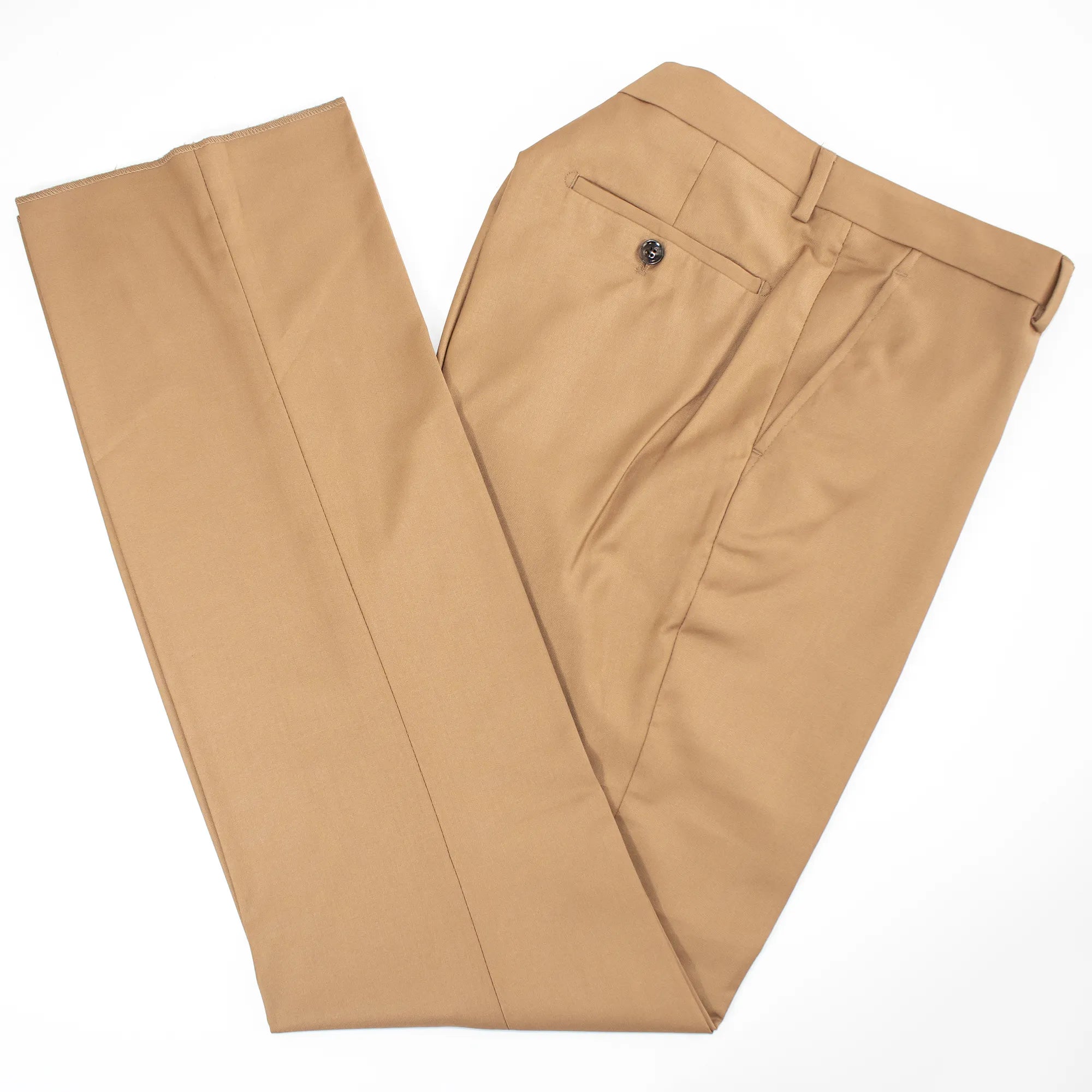 Camel 3-Piece Modern-Fit Wool Suit With Peak Lapels