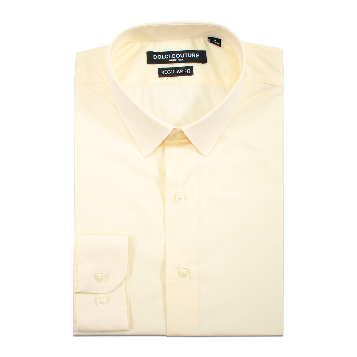 Cream Stretch Regular-Fit Dress Shirt 6XL/22-22.5/36-37 / Cream