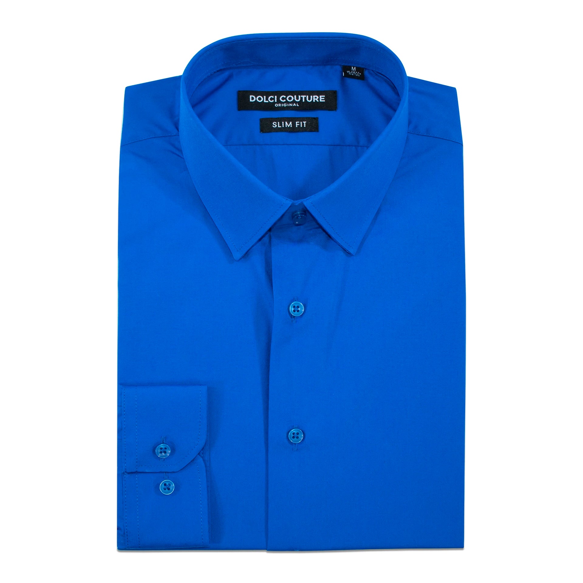 royal blue slim fit dress shirt Royal Blue Stretch Slim-Fit Dress Shirt