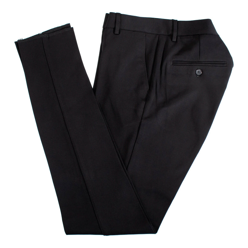 Black Stretch Fabric Ultra Slim-Fit Dress Pants 46W / Black Black Stretch Fabric Ultra Slim-Fit Dress Pants 46W / Black