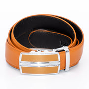 Men's Orange And Silver Art Deco Belt Buckle
