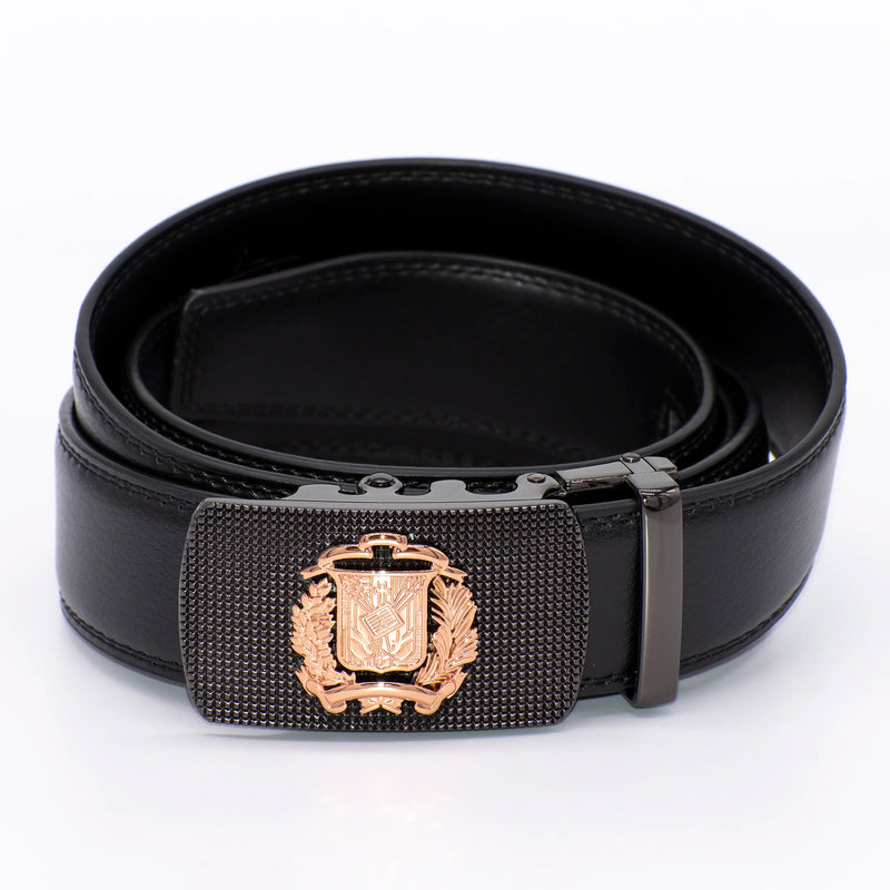 Men's Gold Shield Crest Belt Buckle