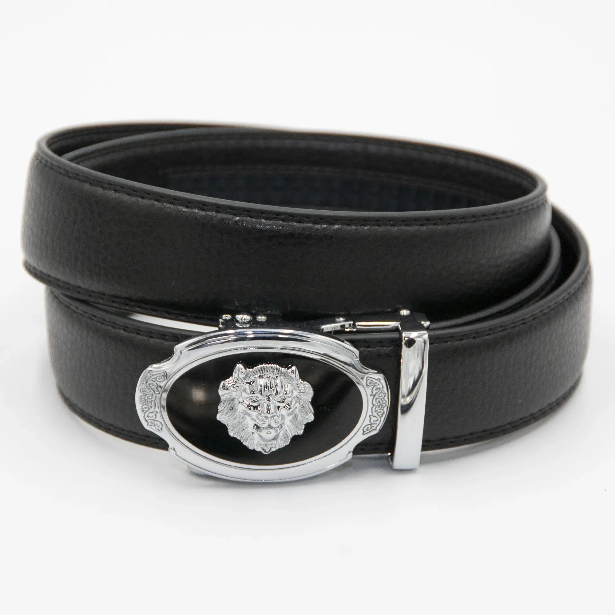 Silver Lion Belt Buckle