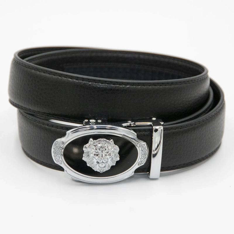 Silver Lion Belt Buckle