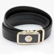 Men's Black And Gold Star Belt Buckle