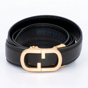 Men's Gold Oval Belt Buckle