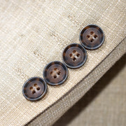 Men's Beige Tailored-Fit Suit