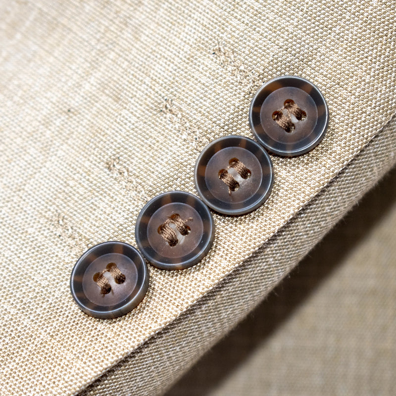 Men's Beige Tailored-Fit Suit