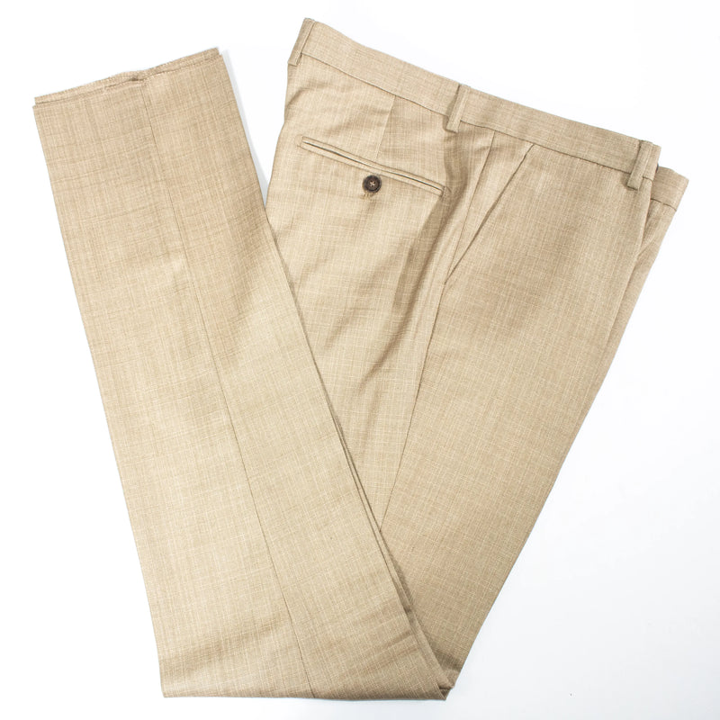 Men's Beige Tailored-Fit Suit