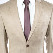 Men's Beige Tailored-Fit Suit