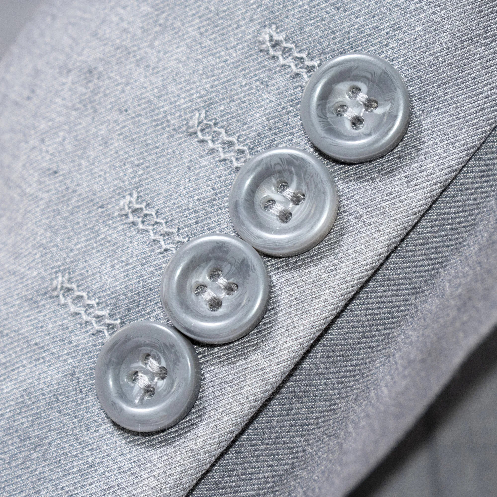 Luther Light Gray 2-Piece Tailored-Fit Suit - Cuffs