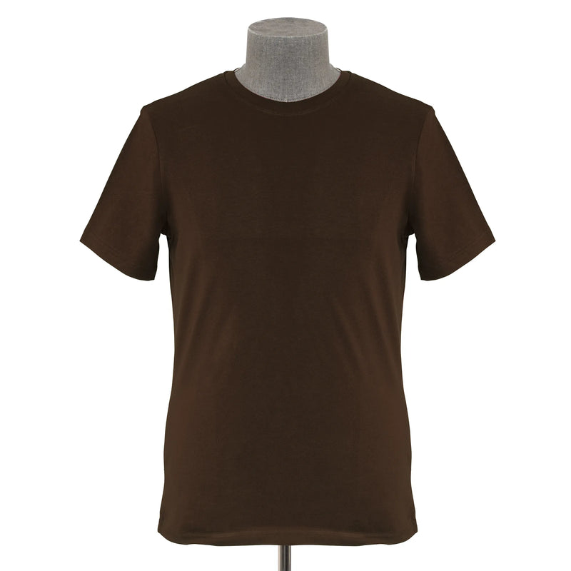 Coffee Brown Crew Neck Shirt