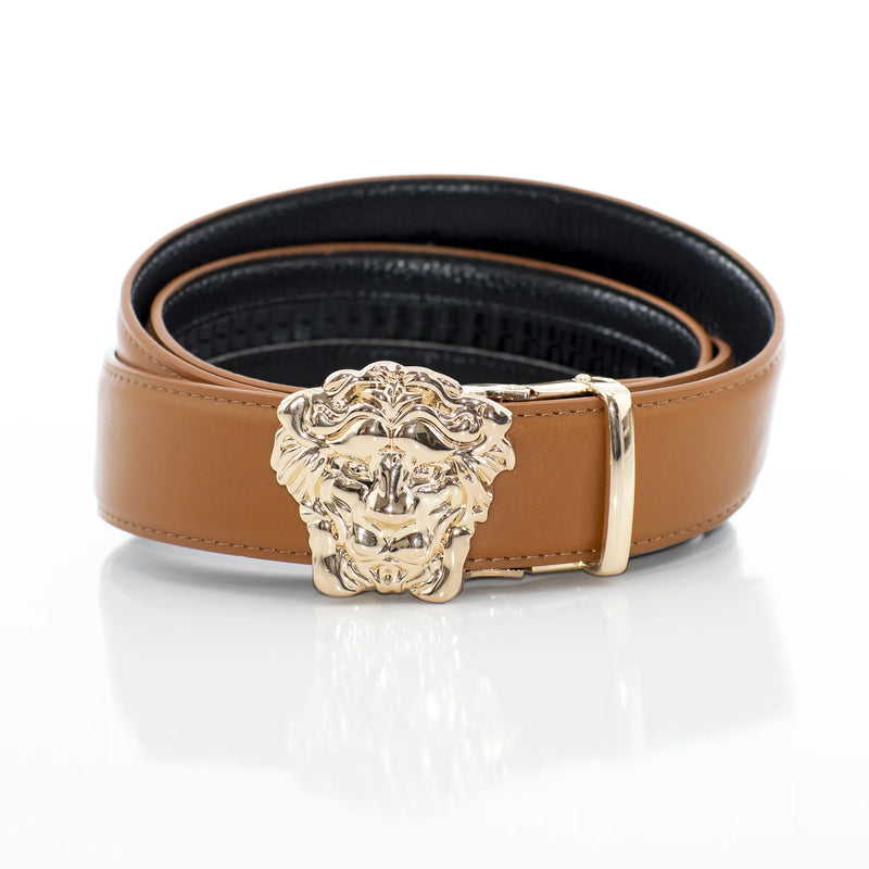 Men's Gold Lion Belt Buckle