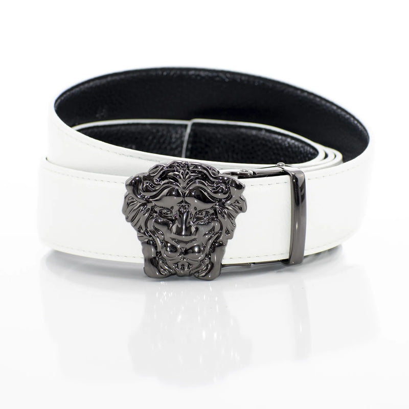 Men's Gunmetal Black Lion Belt Buckle