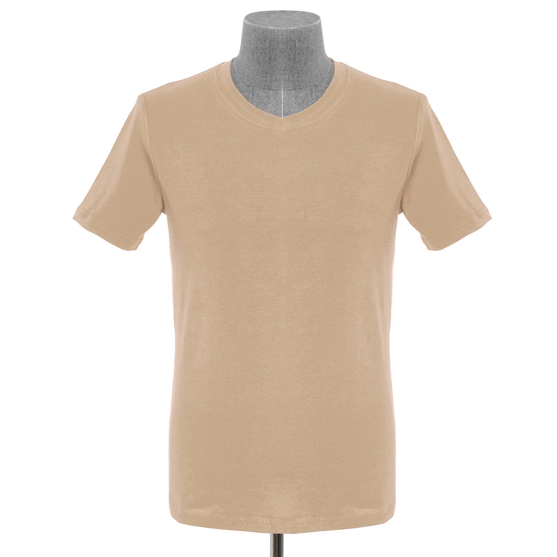 Tan V-Neck Shirt