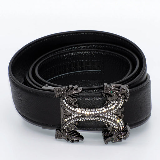 Men's Black Diamond Dragon Belt Buckle