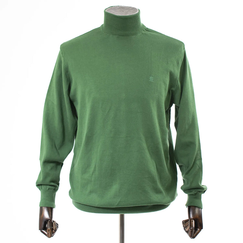 Green Long Sleeve Mock Turtleneck