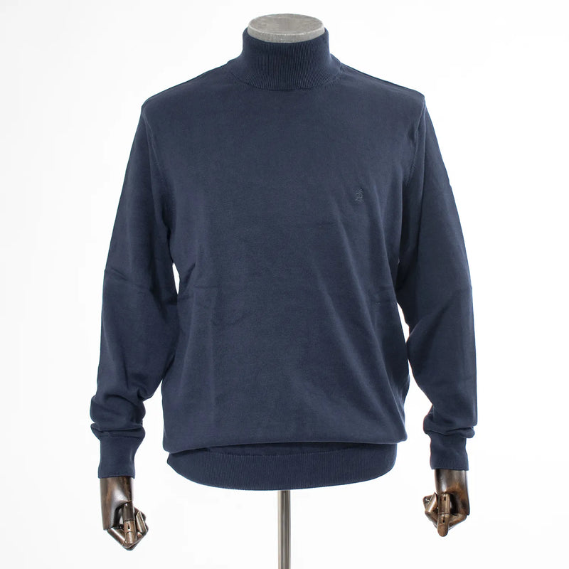 Navy Long Sleeve Mock Turtleneck