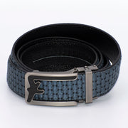 Men's Black And Gray F Shape Belt Buckle