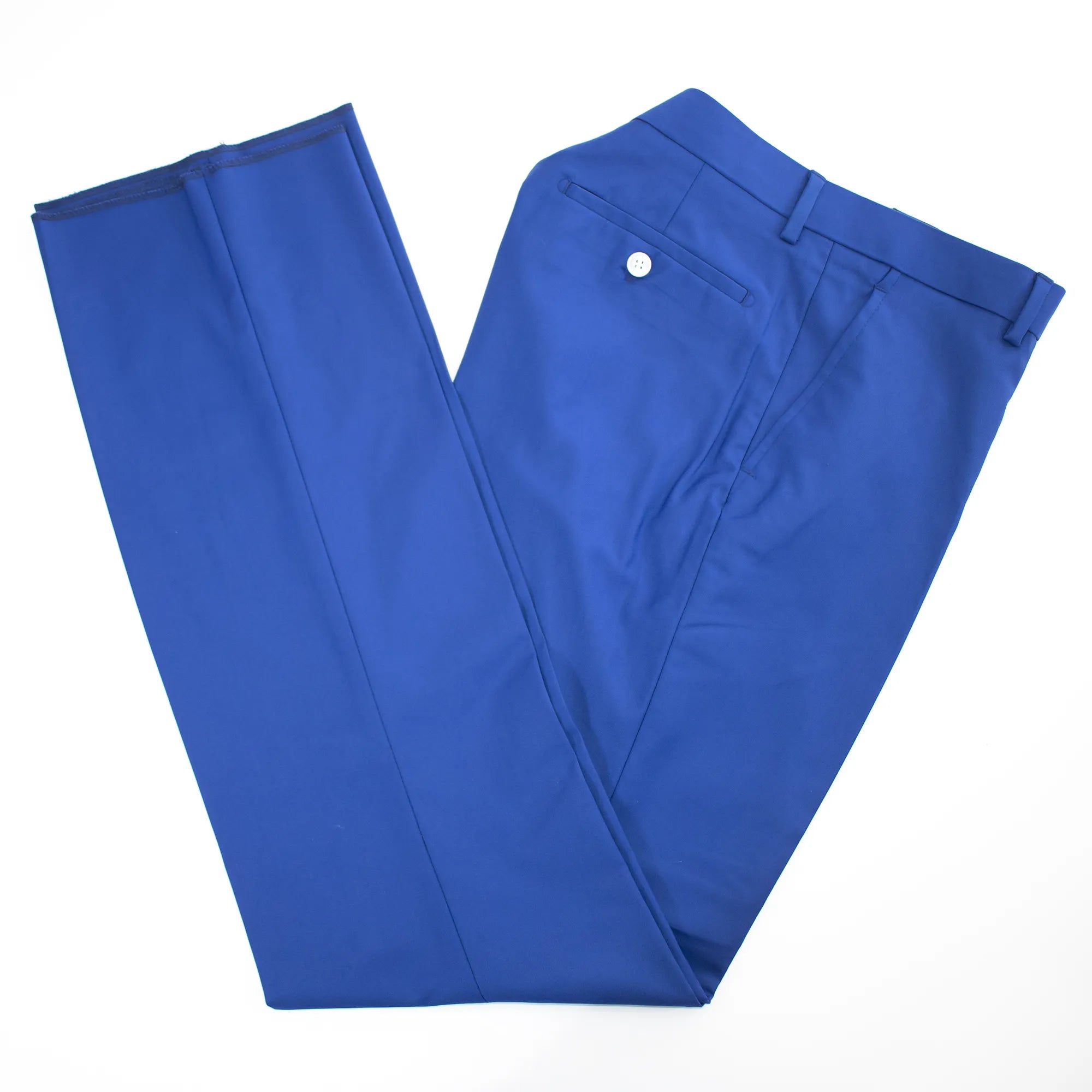 Blue 3-Piece Modern-Fit Plaid Suit With Peak Lapels