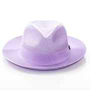 Men's Lavender Straw Snap Brim Fedora