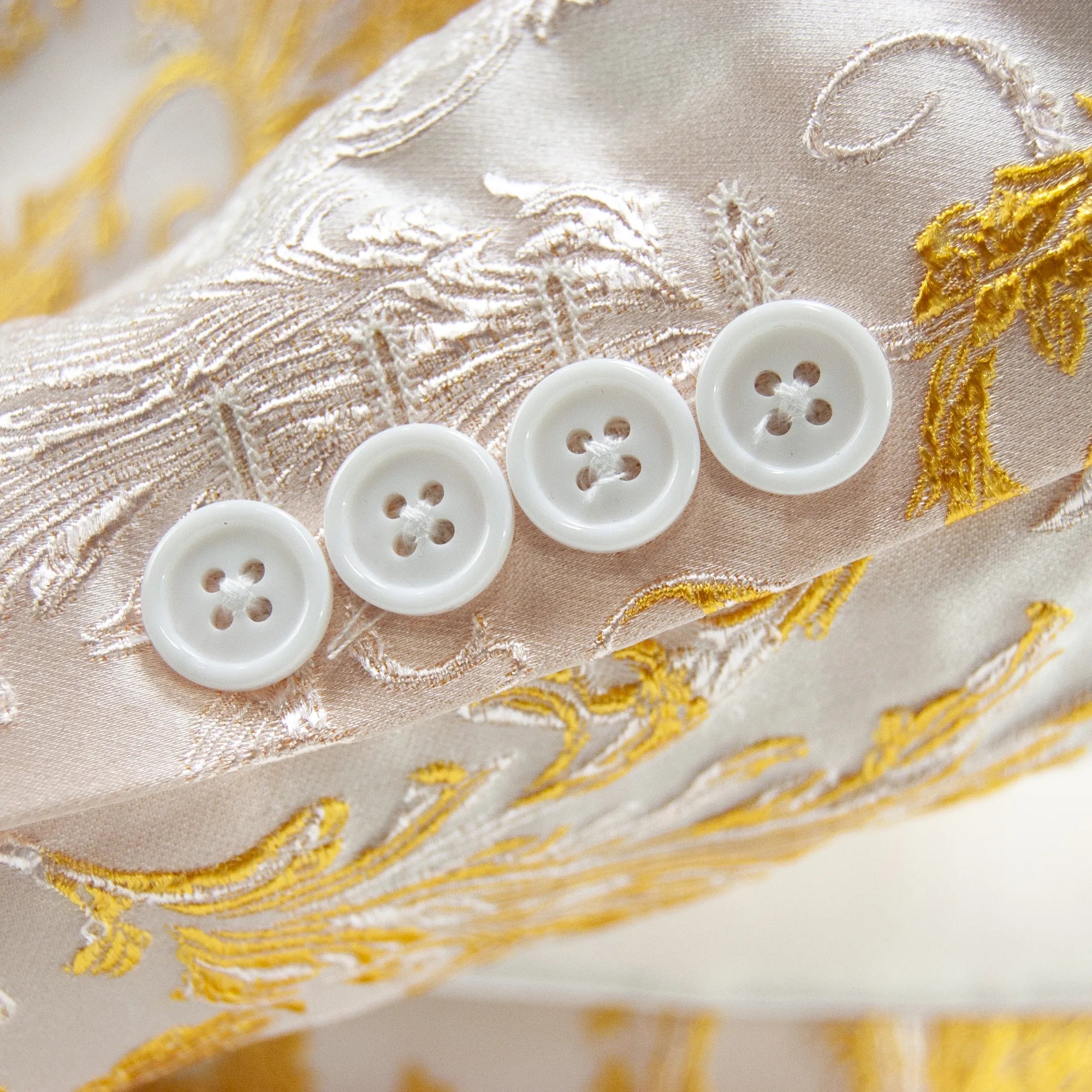 White & Gold Floral Paisley Dinner Jacket