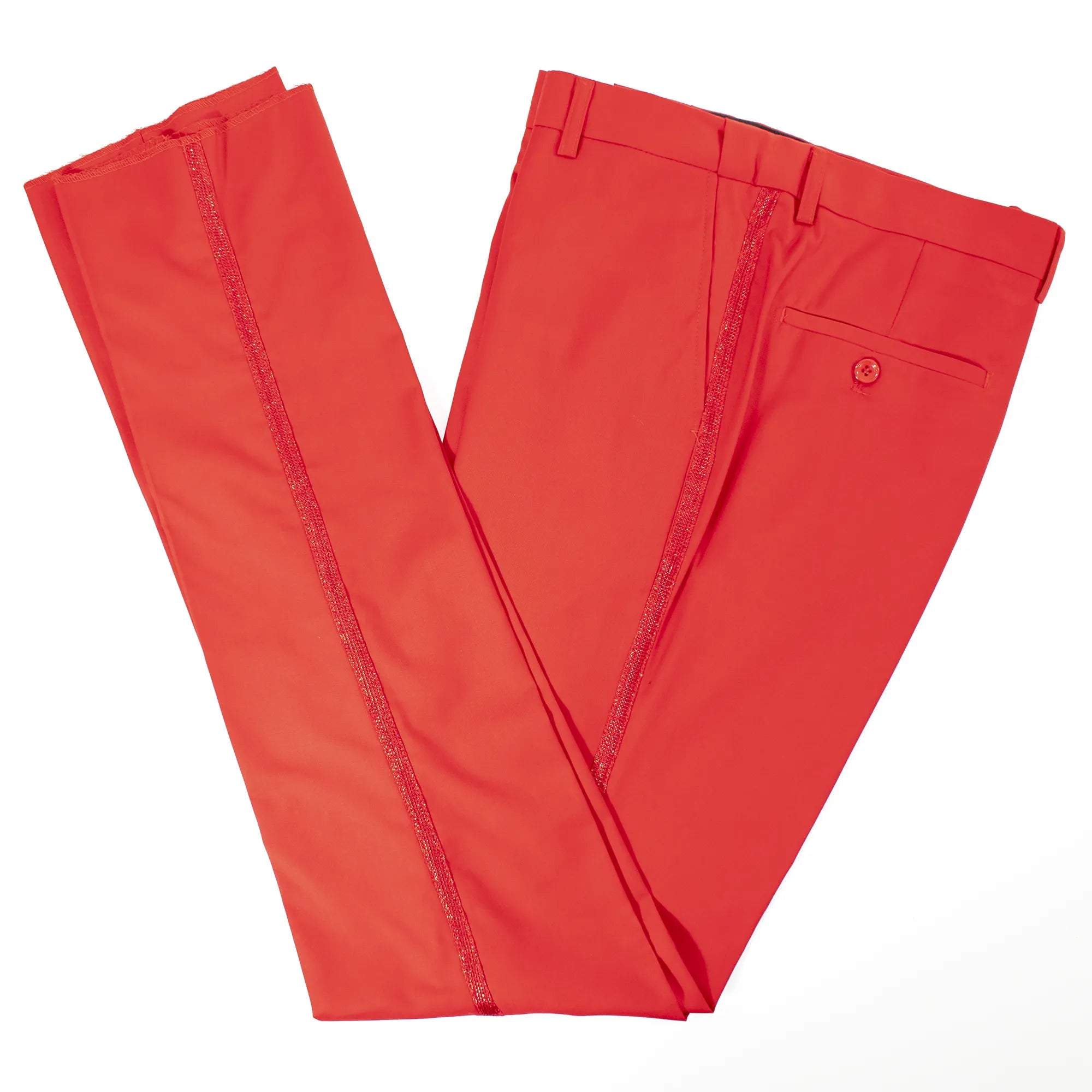 Red Snakeskin 3-Piece Tailored-Fit Tuxedo