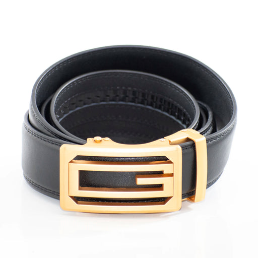Men's Futuristic G Gold Belt Buckle