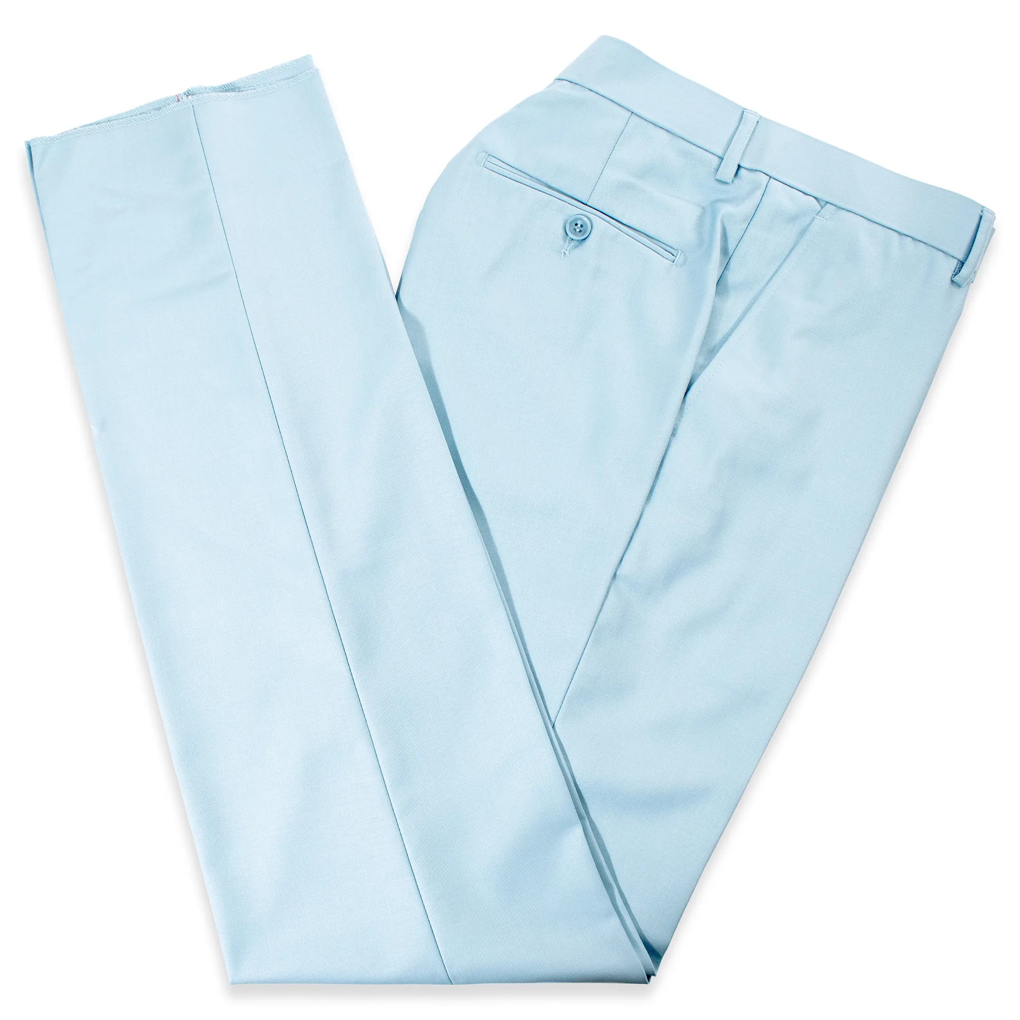 Baby Blue Premium 2-Piece European Modern-Fit Suit