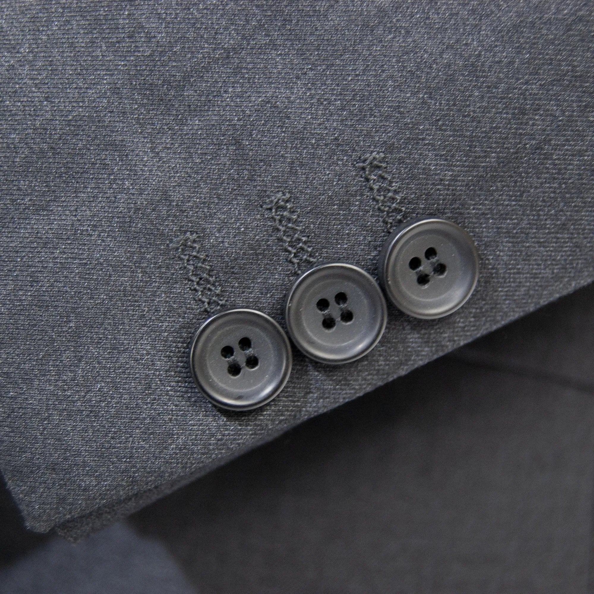 Solid Charcoal Premium 2-Piece European Slim-Fit Suit