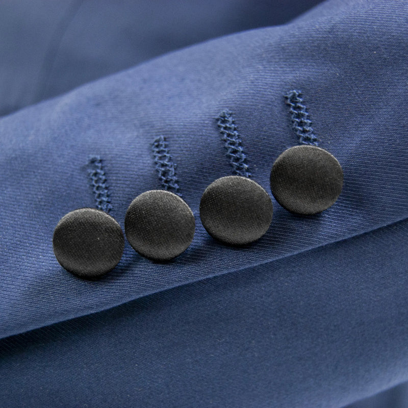 Sapphire and Black Trim 3-Piece Tailored-Fit Tuxedo