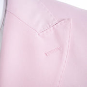 Men's Pink Slim-Fit 3-Piece Suit With Peak Lapels