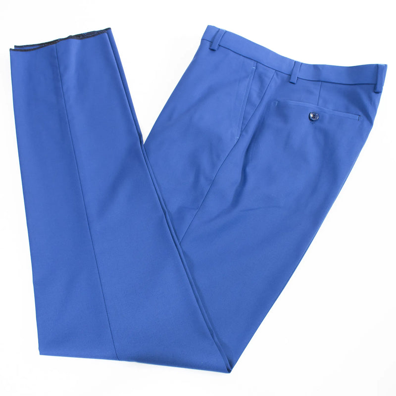 Men's Royal Blue Slim-Fit 3-Piece Suit With Peak Lapels