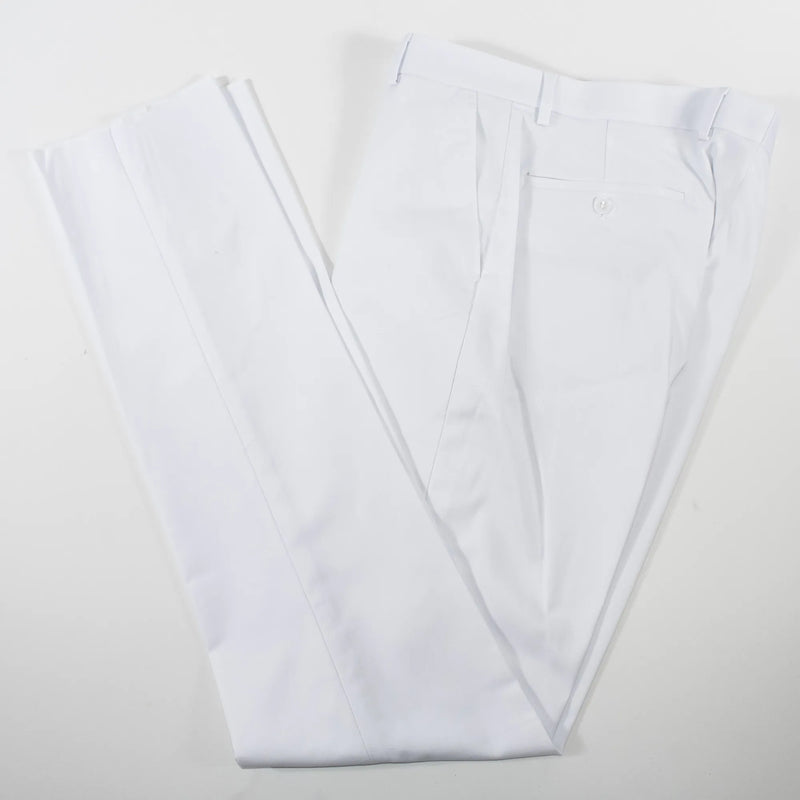 Men's White Slim-Fit 3-Piece Suit With Peak Lapels