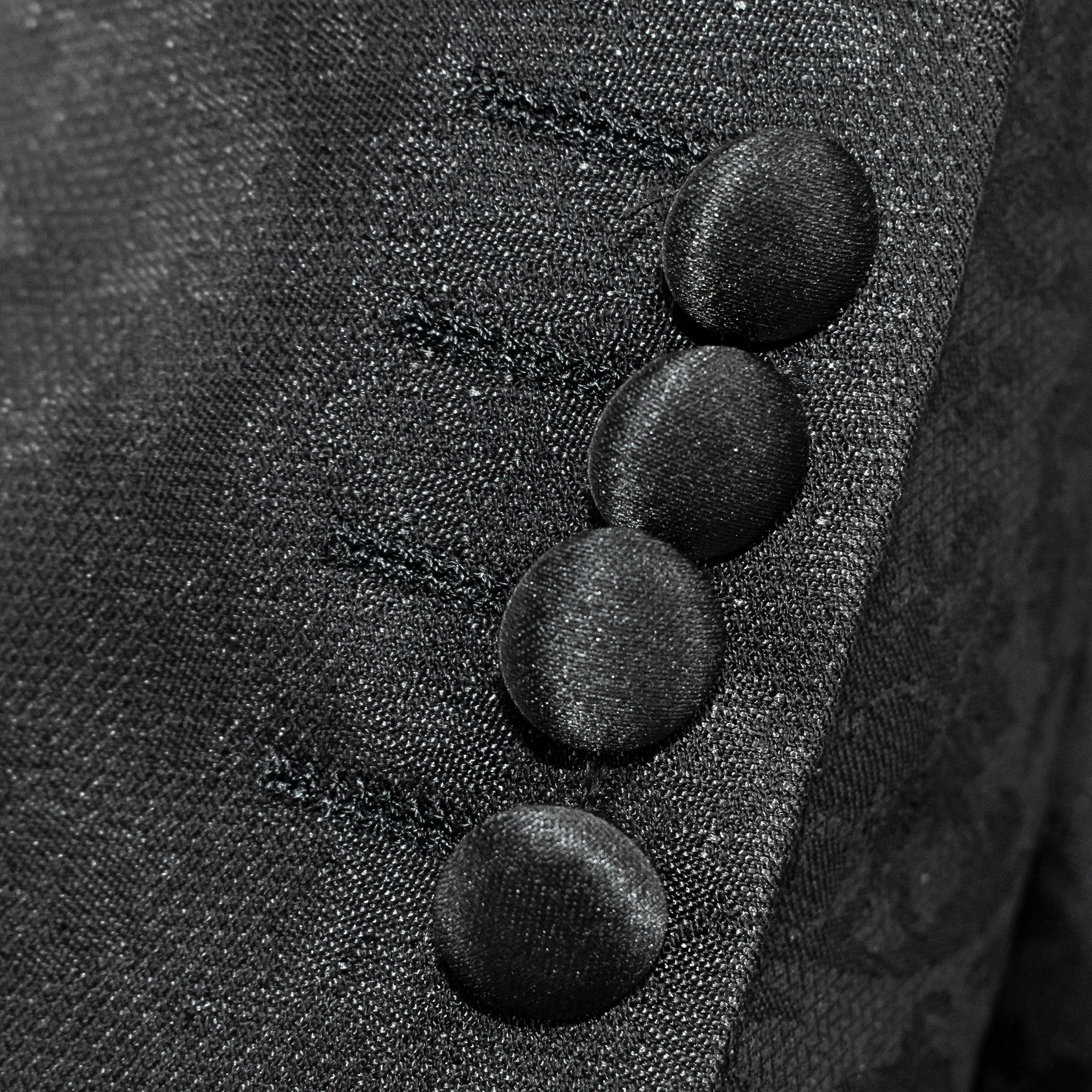 Men's Black Floral 2-Piece Tuxedo With Peak And Shawl Lapel