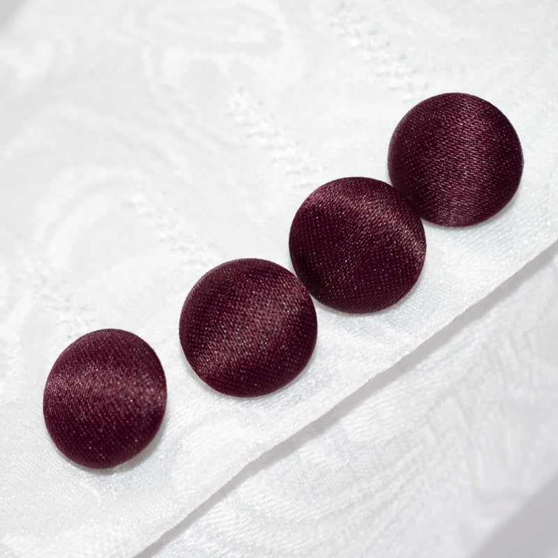 Men's Burgundy And White Tuxedo With Peak Lapel