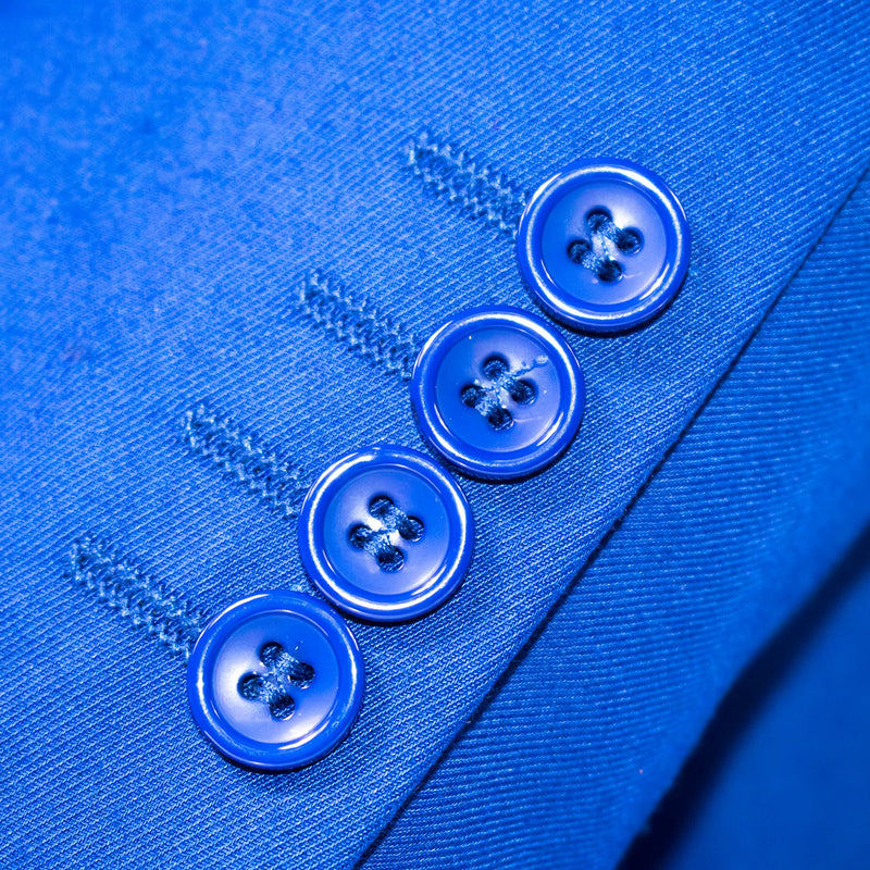 Royal Blue 3-Piece Tailored Fit Suit