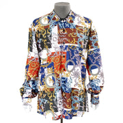 Men's Multicolor Rhinestone Dress Shirt