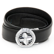 Silver Propeller Spinner Belt Buckle