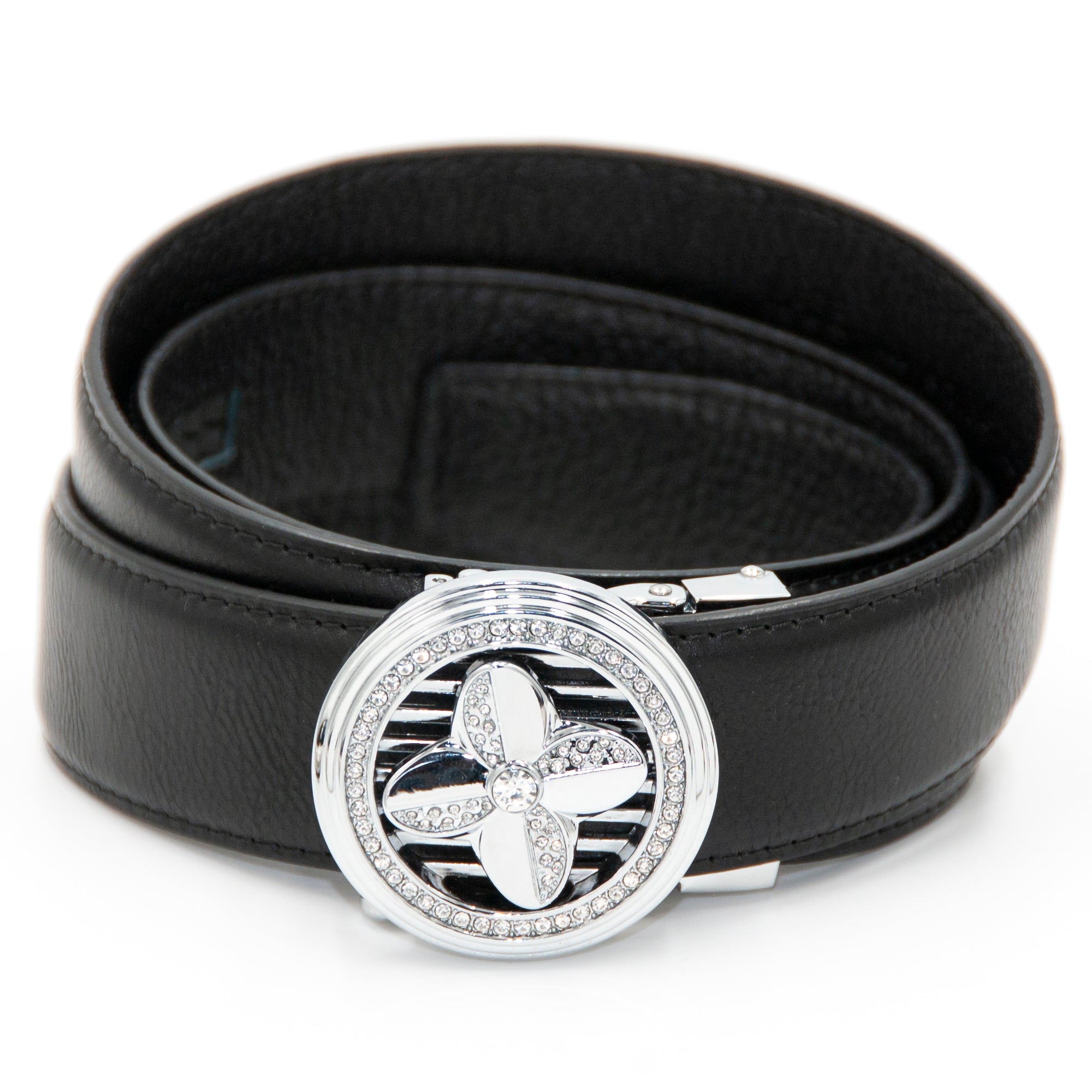 Silver Propeller Spinner Belt Buckle