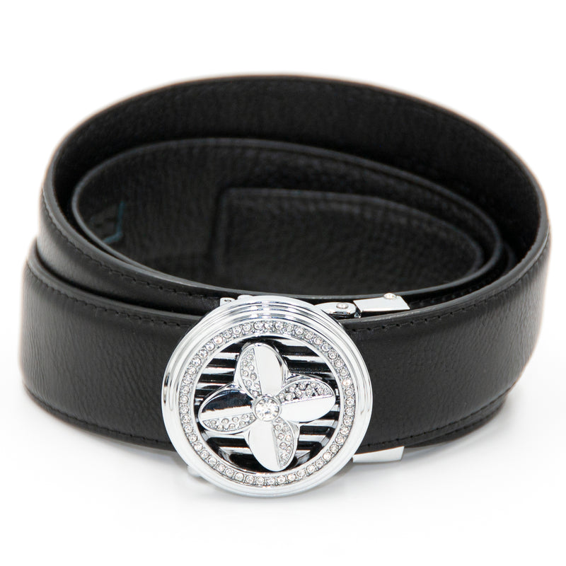 Silver Propeller Spinner Belt Buckle