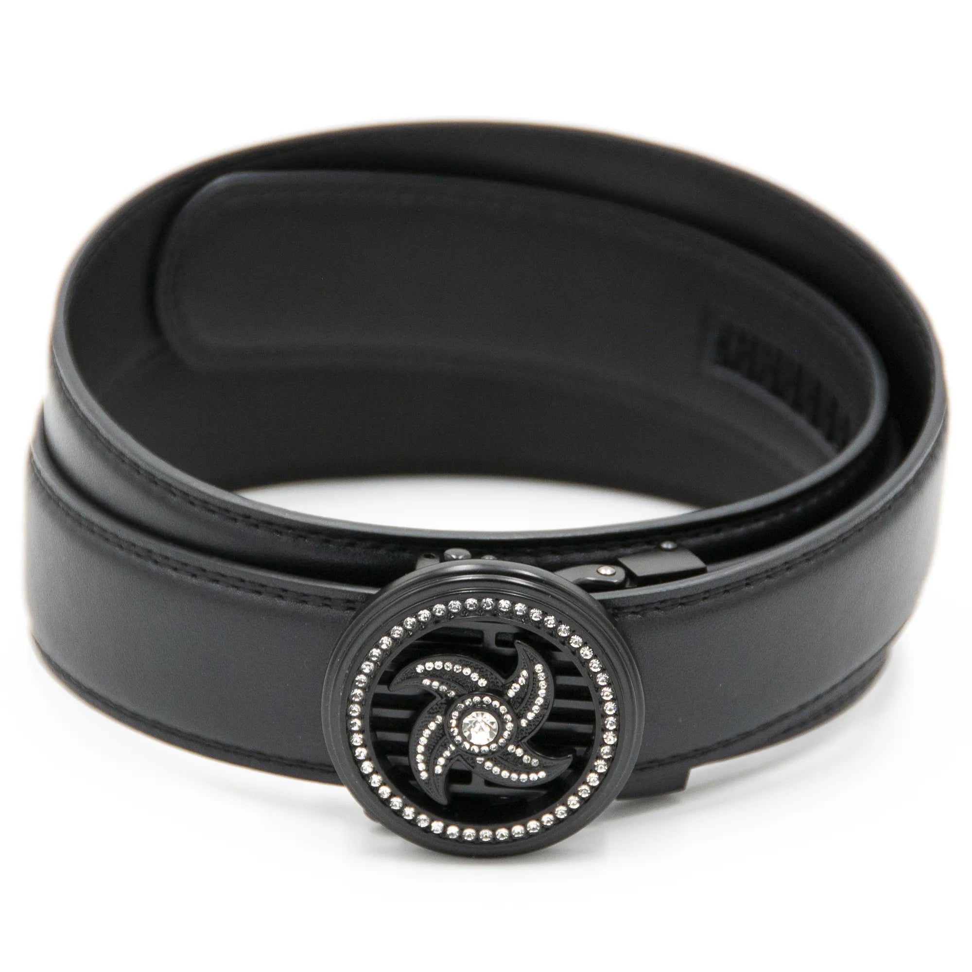 Black Pinwheel Spinner Belt Buckle