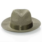 Men's Olive Green Feather Plumed Fedora