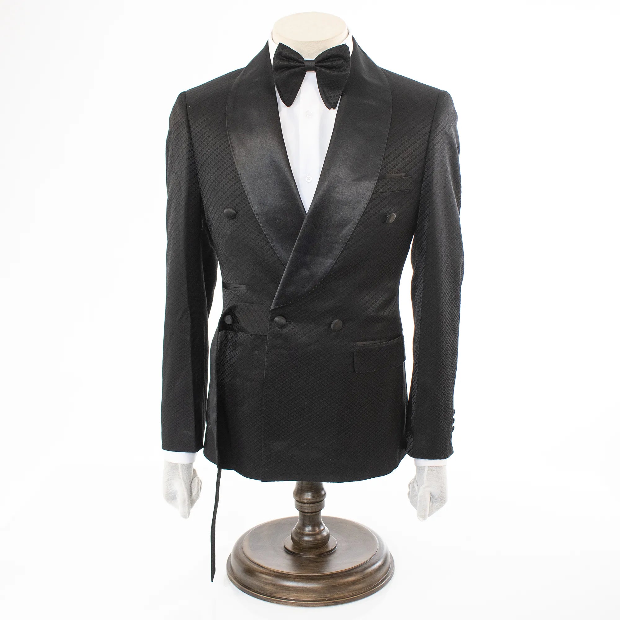 Black Strapped 2-Piece Tailored-Fit Tuxedo