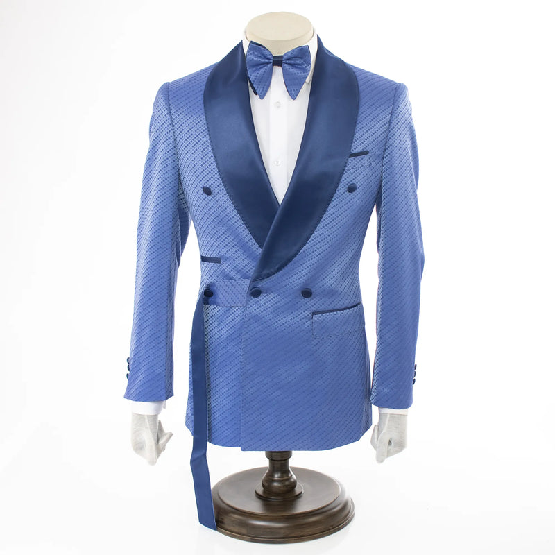 Blue Strapped 2-Piece Tailored-Fit Tuxedo