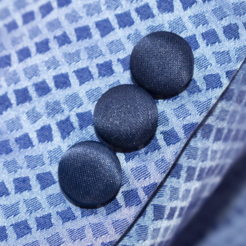 Blue Strapped 2-Piece Tailored-Fit Tuxedo