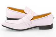 Men's Pink And Black Penny Loafer Dress Shoe